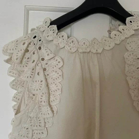 Sea New York Cream Eyelet Lace Blouse - Picture 2 of 3